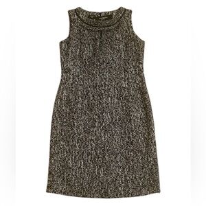 🆕 Talbots Tweed Sheath Wool Blend Gray Black Dress Petite Women’s Size 10P